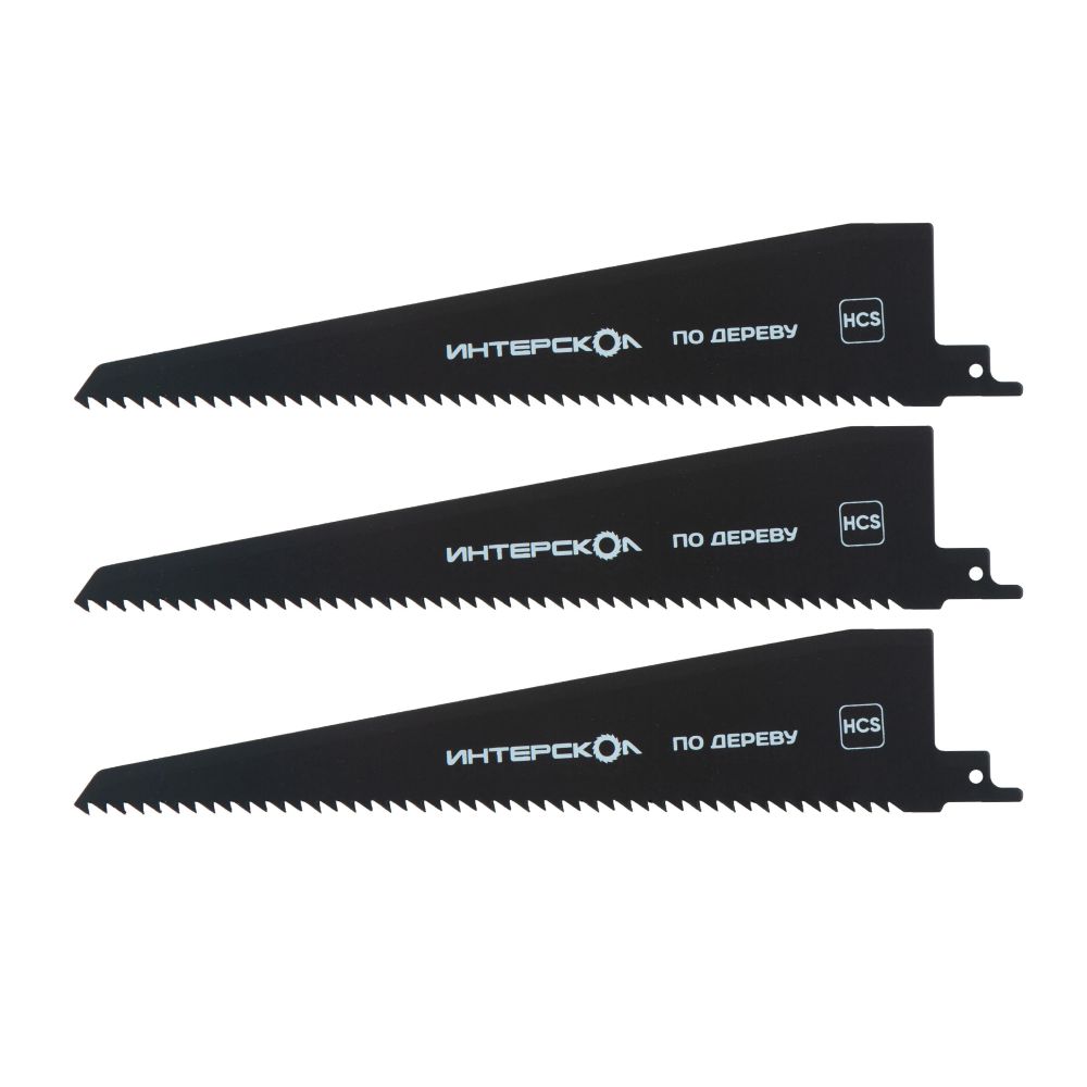 Полотно для сабельной пилы ИНТЕРСКОЛ, по дереву, 3 шт. (41245.231)