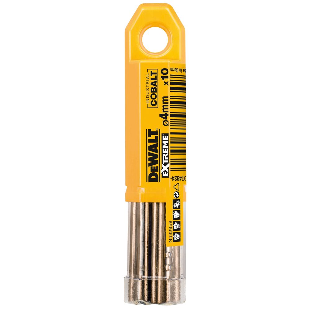 Сверло DEWALT DT4931, по металлу COBALT 5%, 5.2 x 86 x 46 мм, 10 шт.
