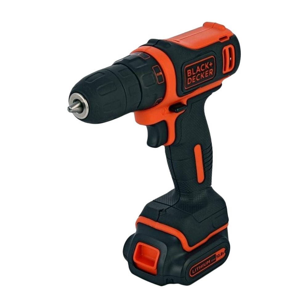 Аккумуляторная дрель-шуруповерт BLACK+DECKER BDCDD12K1, 10 В, 1.5 Ач , Li-Ion