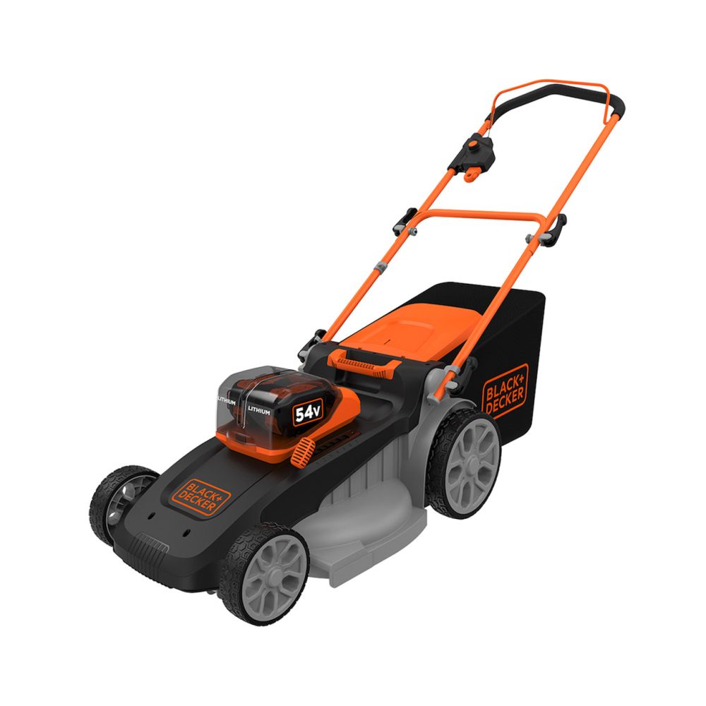Аккумуляторная газонокосилка BLACK+DECKER, 54 В, 48 см, 50 л, с 2 АКБ 2.5 Ач и ЗУ, CLM5448PC2