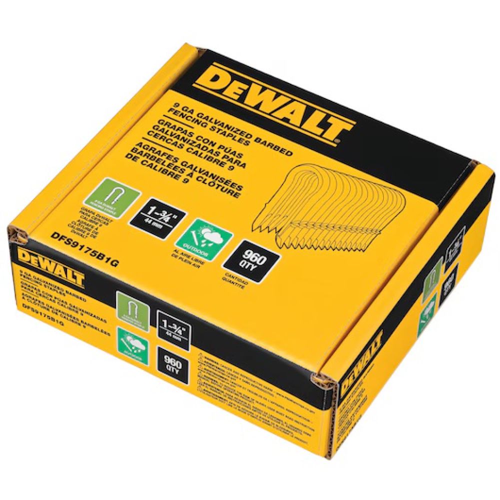 Скобы для степлера DEWALT, 45 мм, 960 шт., DFS9175B1G-QZ