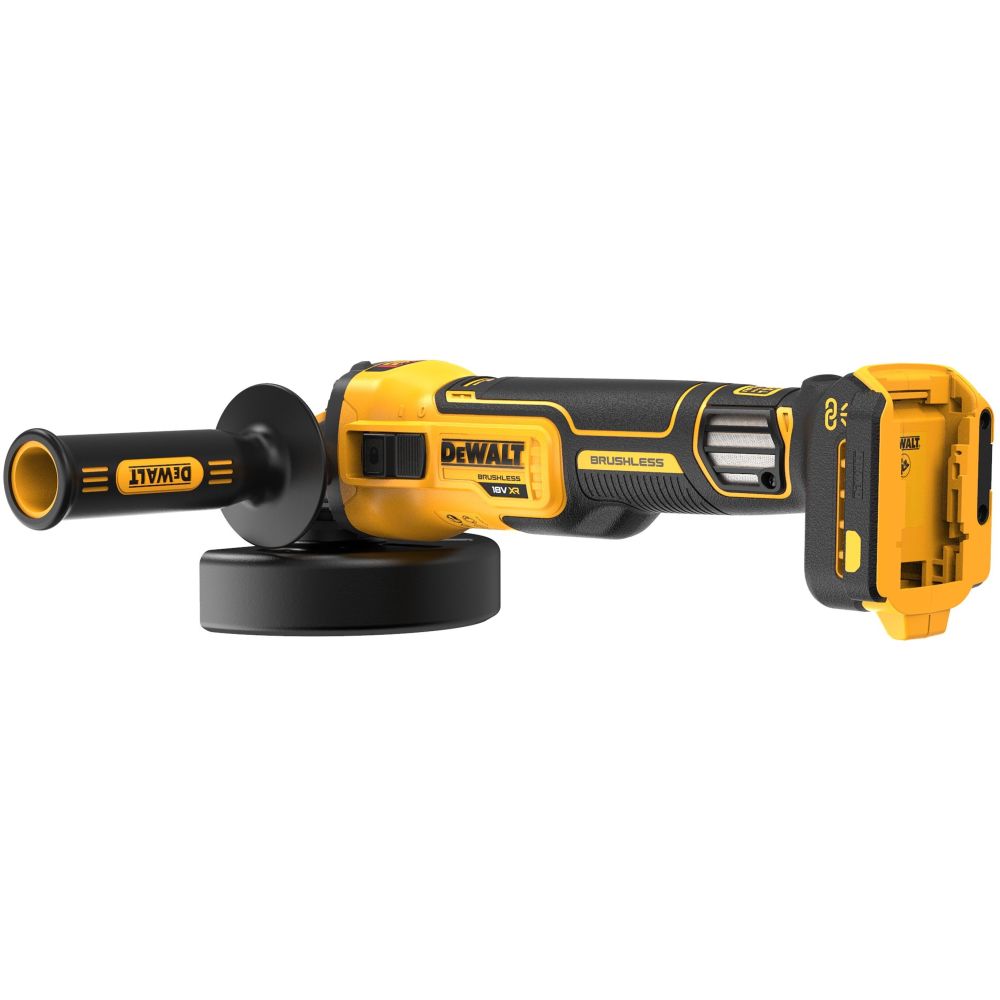 Аккумуляторная угловая шлифмашина DEWALT DCG409VSP1, 18/54 В, 125 мм, 9000 об/мин, с АКБ 5 Ач и ЗУ (DCG409VSP1N-XJ)