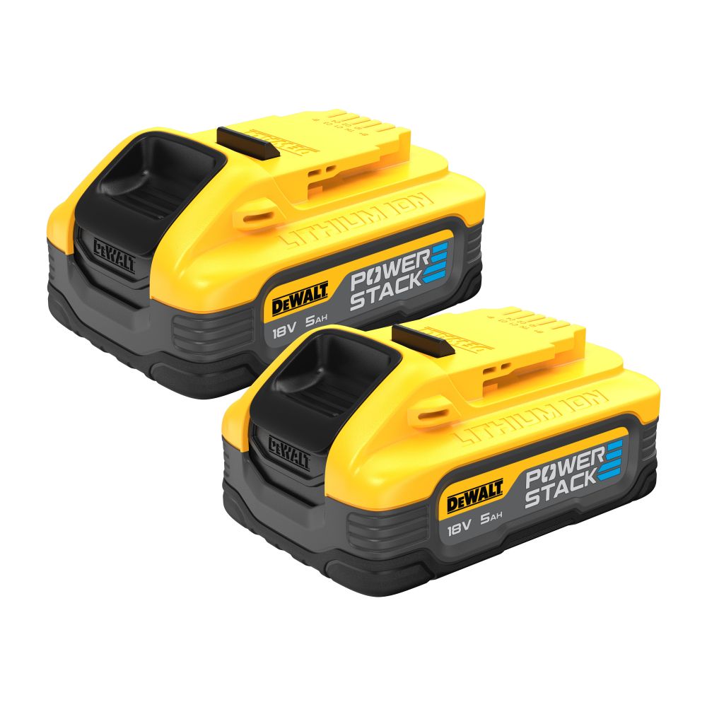 Аккумулятор DEWALT POWERSTACK DCBP518H2, Li-Ion, 18 В, 5 Ач, 2 шт. (DCBP518H2-XJ)