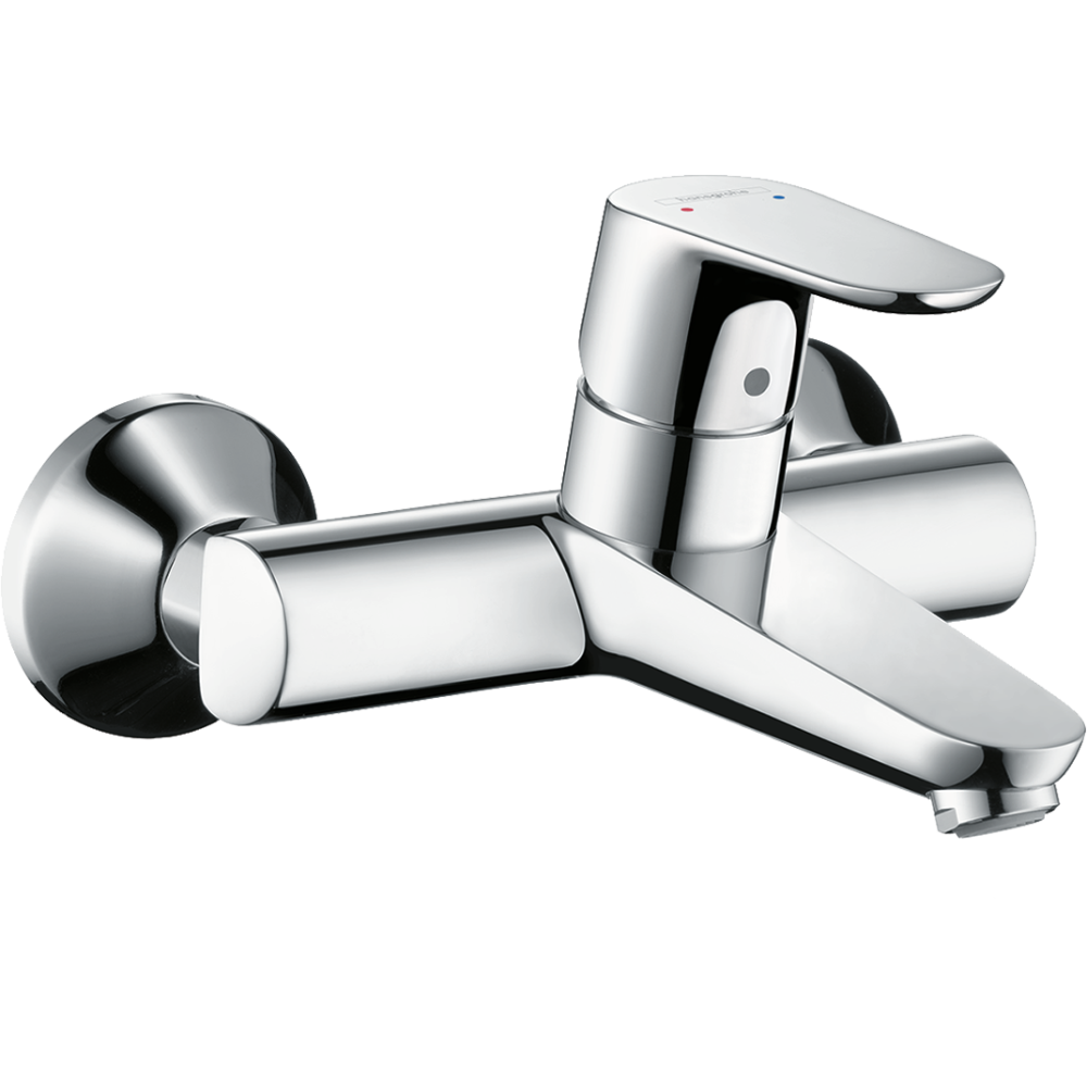 Смеситель для раковины hansgrohe Focus настенный внешнего монтажа 31923000, хром