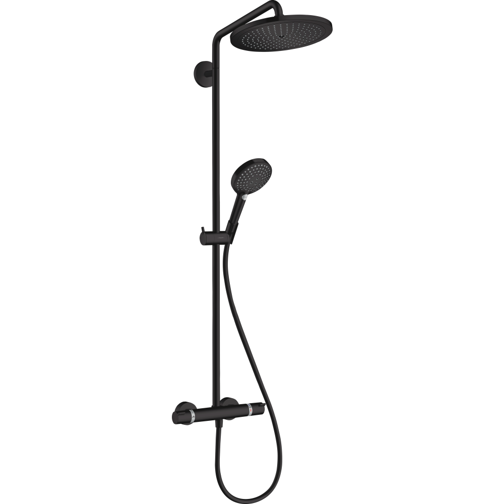 Душевая система hansgrohe Croma Select S 280 1jet с термостатом 26890670, матовый черный