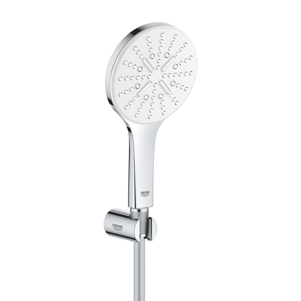 Душевой набор GROHE Rainshower SmartActive 130, 3 режима, 1500 мм, 9,5 л/мин, белая луна (26581LS0)