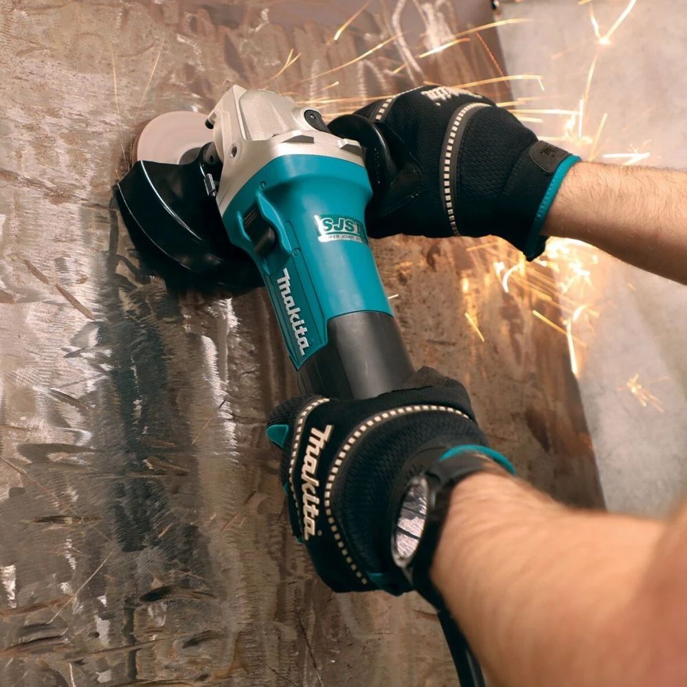 Набор электроинструмента Makita: дрель HP1640 + угловая шлифмашина GA5090X01 (ACSET-7)