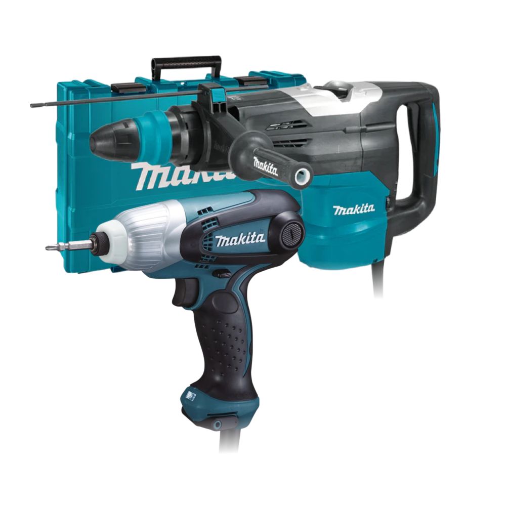 Набор электроинструмента Makita: перфоратор HR5202C + ударный шуруповерт TD0101F (ACSET-50)