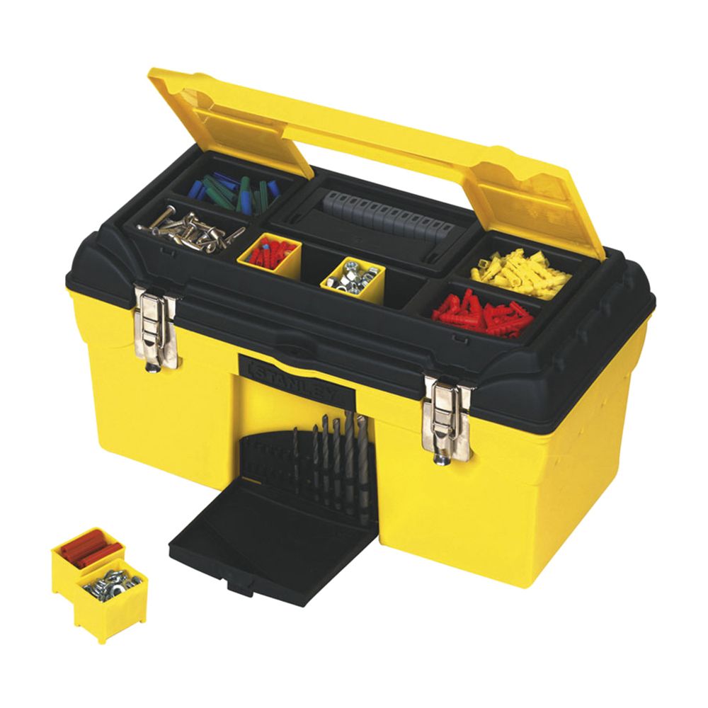 Ящик для инструмента Condor с органайзерами и металлическими замками пластмассовый (19213) STANLEY 1-92-055, 19''/47,9х26,4х24,4 см