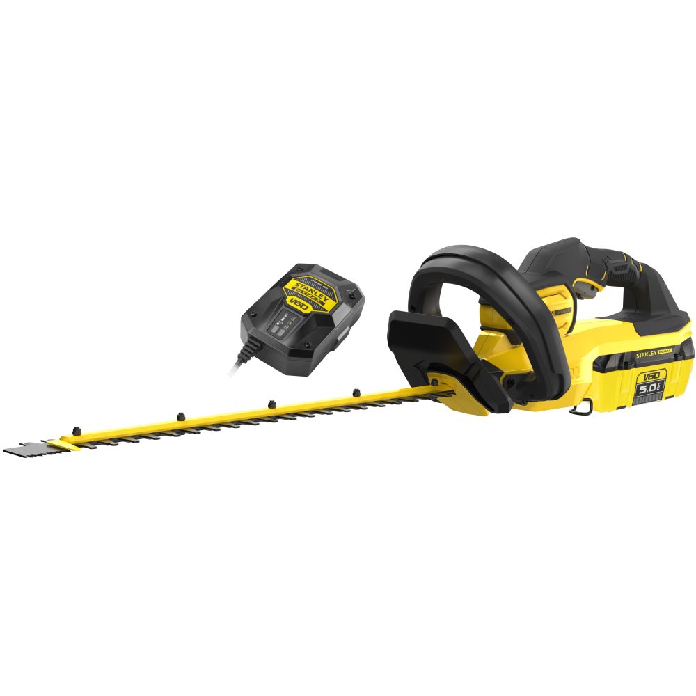 Аккумуляторный кусторез STANLEY FATMAX SFMCHTB866B, 54 В, 60 см, 1500 ход/мин, с АКБ 5 Ач и ЗУ (SFMCHTB866BX1)