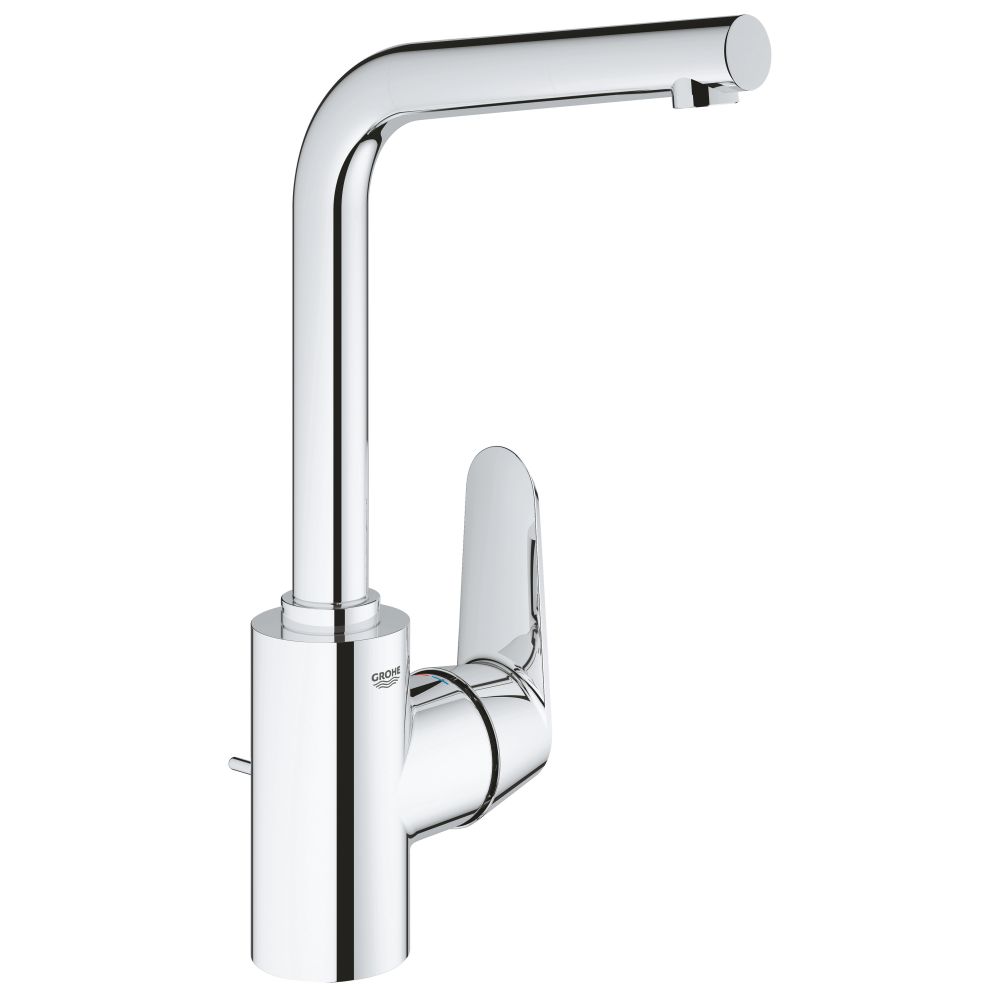 Смеситель для раковины GROHE Eurodisc Cosmopolitan с донным клапаном, L-size, хром (23054003)