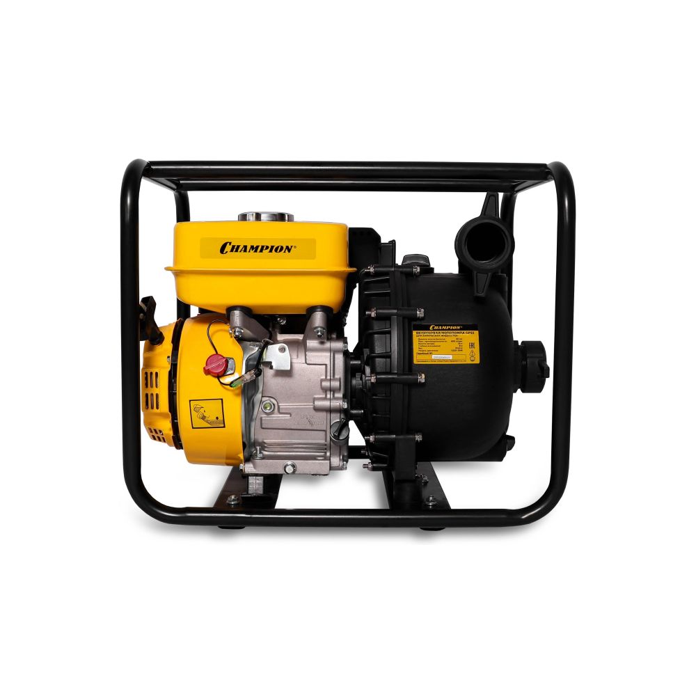Бензиновая мотопомпа Champion, 7.5 л.с., 223 см³, 36 м³/ч, GP55