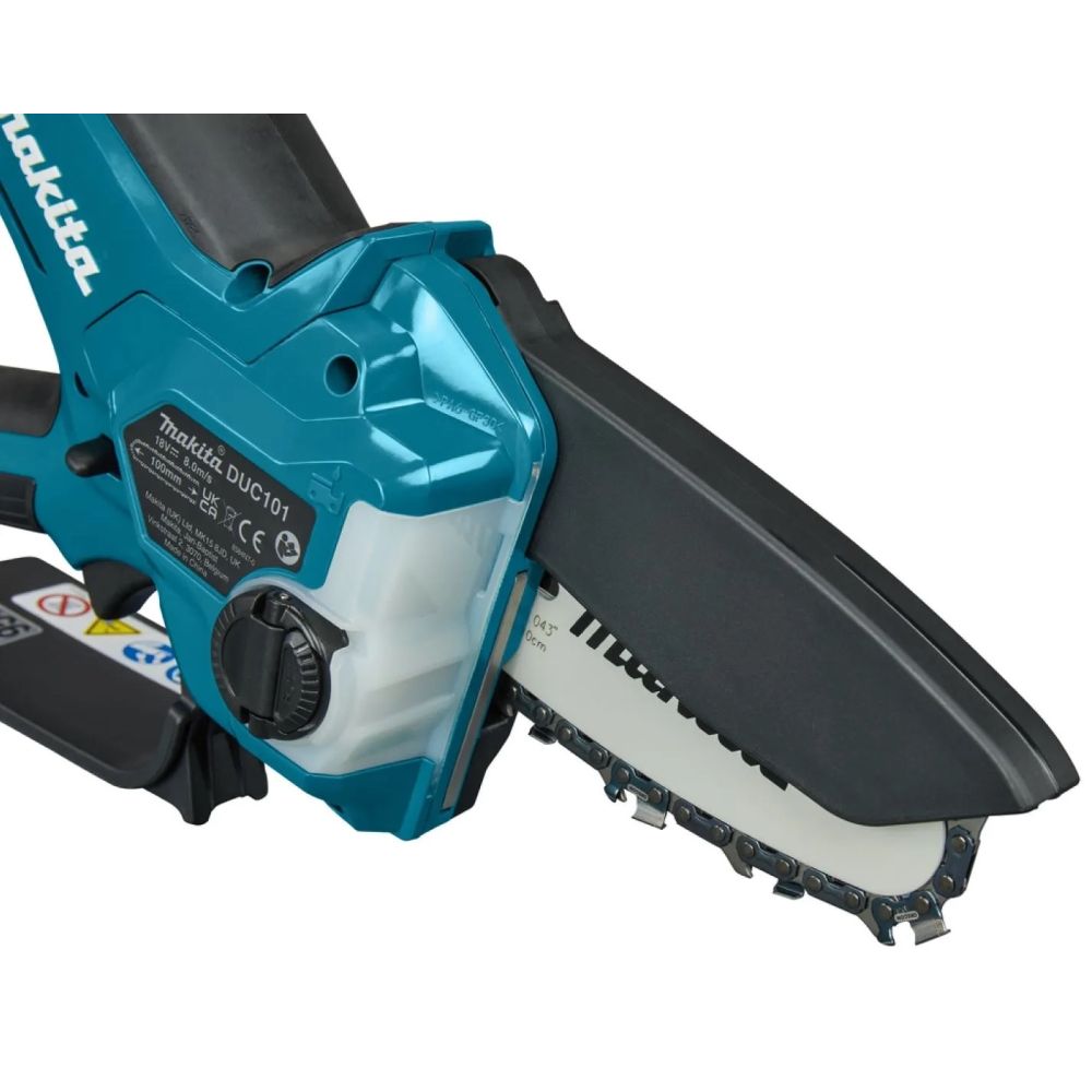 Аккумуляторная цепная пила Makita DUC101SF, 18 В, 10 см, с АКБ 3 Ач и ЗУ