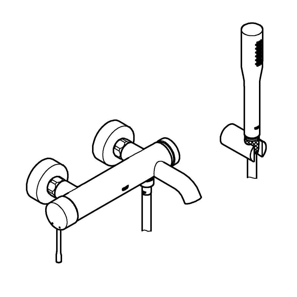 Смеситель для ванны GROHE Essence, хром (33628001)