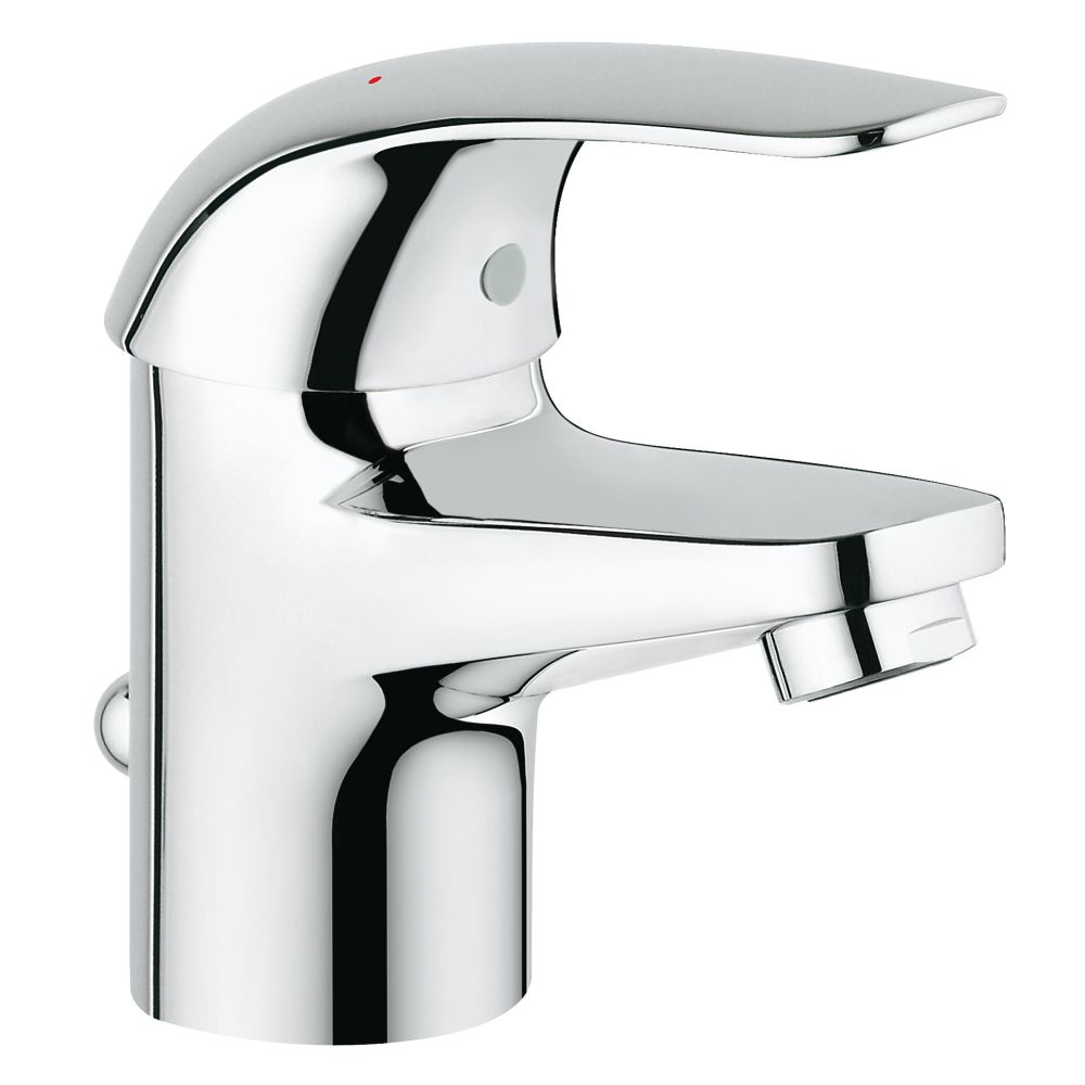 Смеситель для раковины GROHE Euroeco с донным клапаном, S-size, хром (23262000)