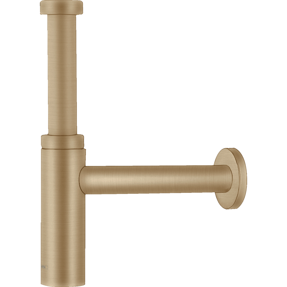 Сифон для раковины hansgrohe Flowstar S дизайнерский 52105140, шлифованная бронза