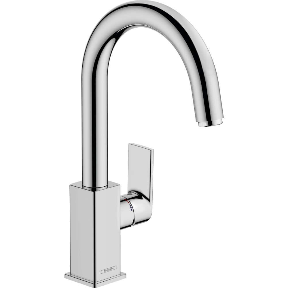 Смеситель для раковины hansgrohe Vernis Shape 210, со сливным гарнитуром 71564000, хром