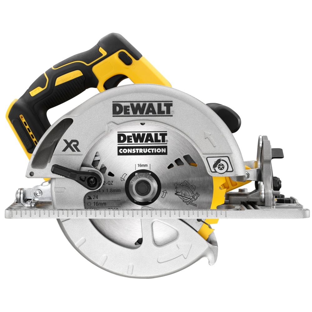 Аккумуляторная дисковая пила DEWALT DCS572P2, 18 В, 184 мм, 5500 об/мин, с 2 АКБ 5 Ач и ЗУ, в кейсе TSTAK (DCS572P2-QW)