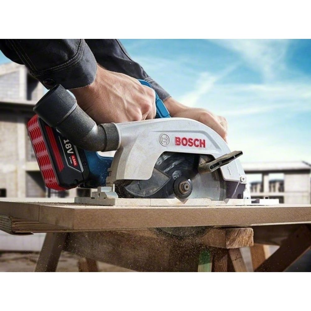 Аккумуляторная циркулярная пила Bosch GKS 185-LI, 18 В, 165 мм, 5000 об/мин, без АКБ и ЗУ, 06016C1221