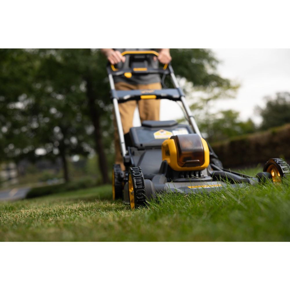 Аккумуляторный набор садовой техники DEWALT, 54 В: газонокосилка DCMWP500 + триммер DCM571, без АКБ и ЗУ