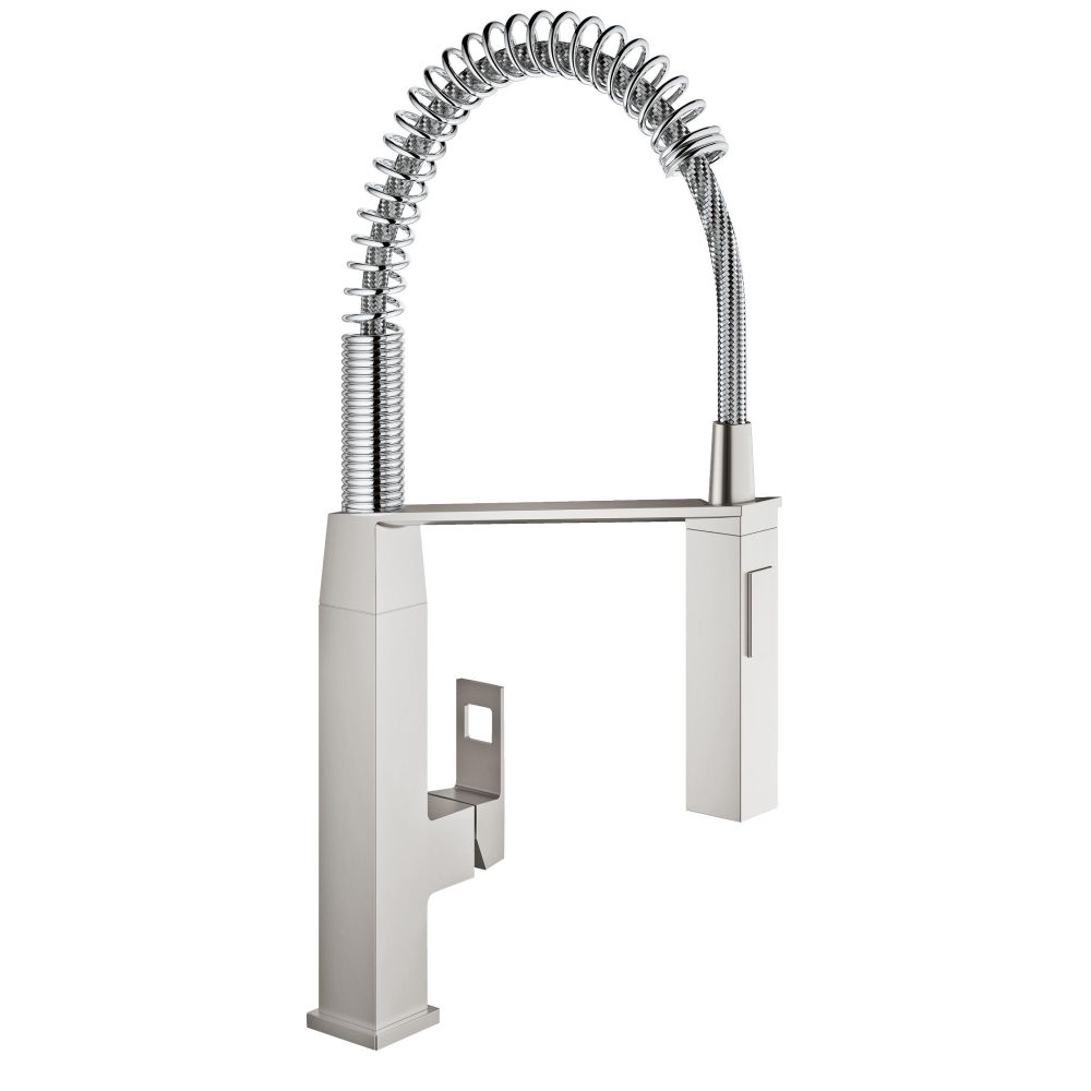 Смеситель для кухни GROHE Eurocube, суперсталь (31395DC0)