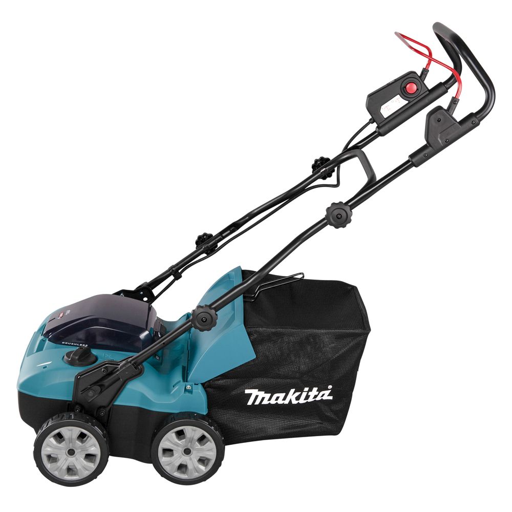 Аккумуляторный скарификатор-аэратор Makita UV001GU201, 40 В, 38 см, 50 л, с 2 АКБ 4 Ач и ЗУ