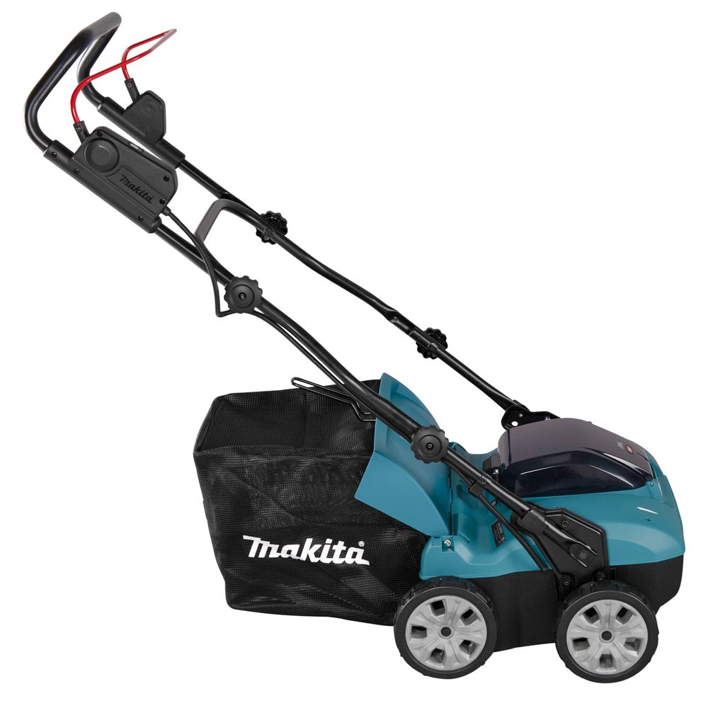 Аккумуляторный скарификатор-аэратор Makita UV001GU201, 40 В, 38 см, 50 л, с 2 АКБ 4 Ач и ЗУ