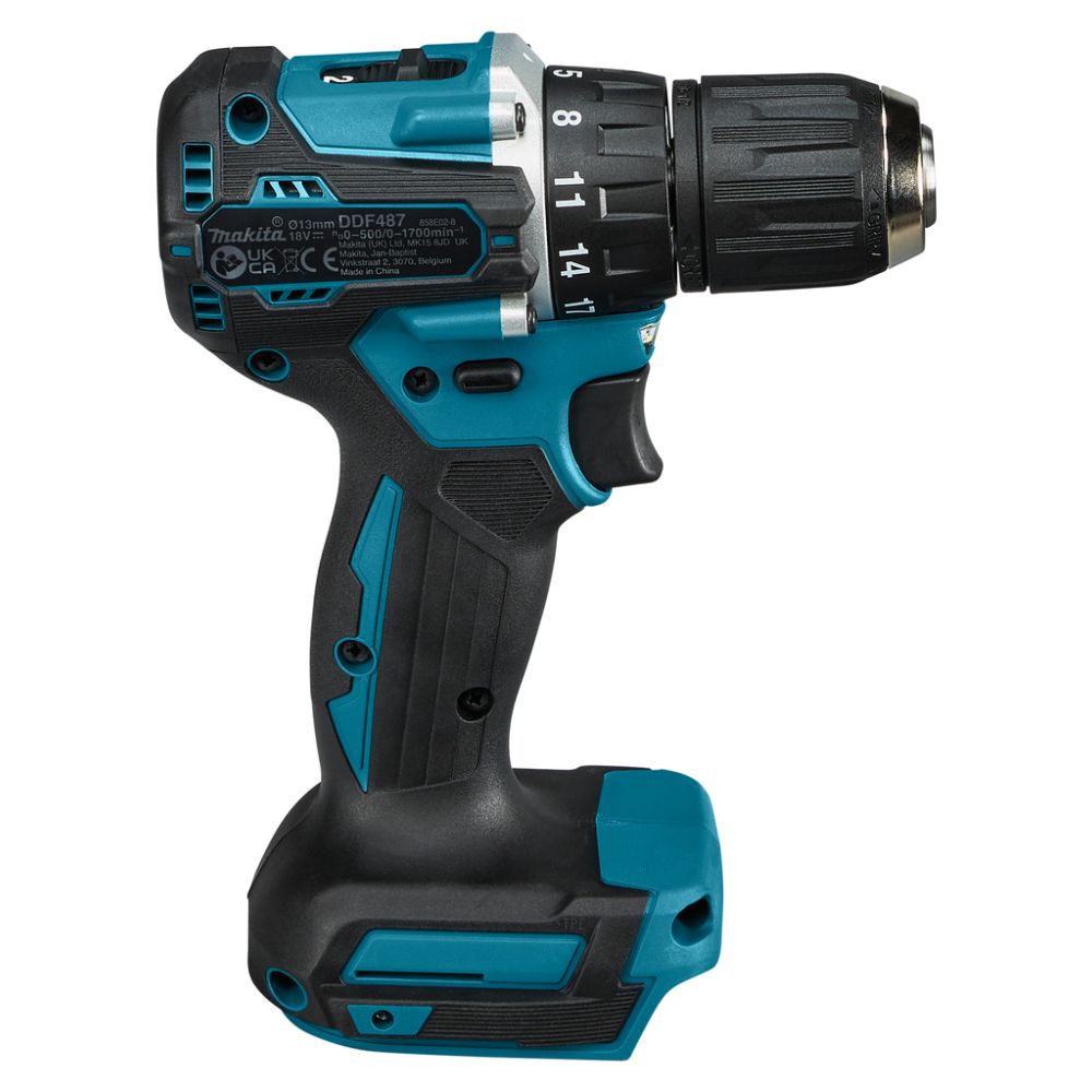 Аккумуляторная дрель-шуруповерт Makita DDF487Z, 18 В, 1700 об/мин, без АКБ и ЗУ