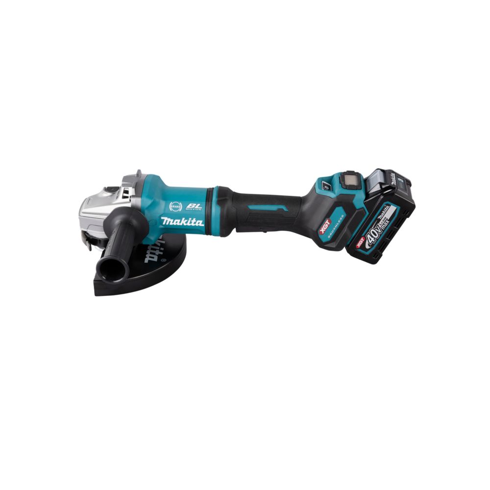 Аккумуляторная угловая шлифмашина Makita GA038GT201, 40 В, 230 мм, 6600 об/мин, с 2 АКБ 5 Ач и ЗУ, в кейсе