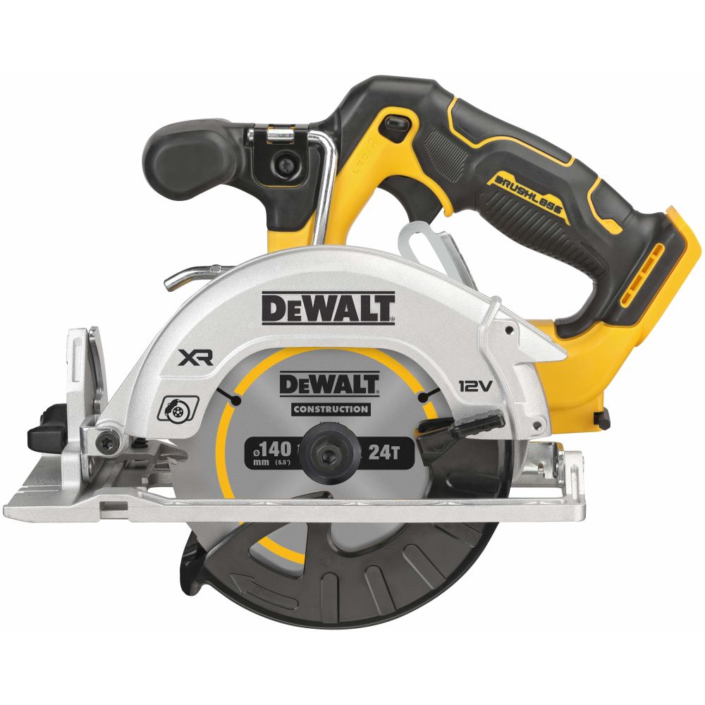 Аккумуляторная дисковая пила DEWALT DCS512P2, 12 В, 140 мм, 3600 об/мин, с 2 АКБ 5 Ач и ЗУ, в кейсе TSTAK (DCS512P2-QW)