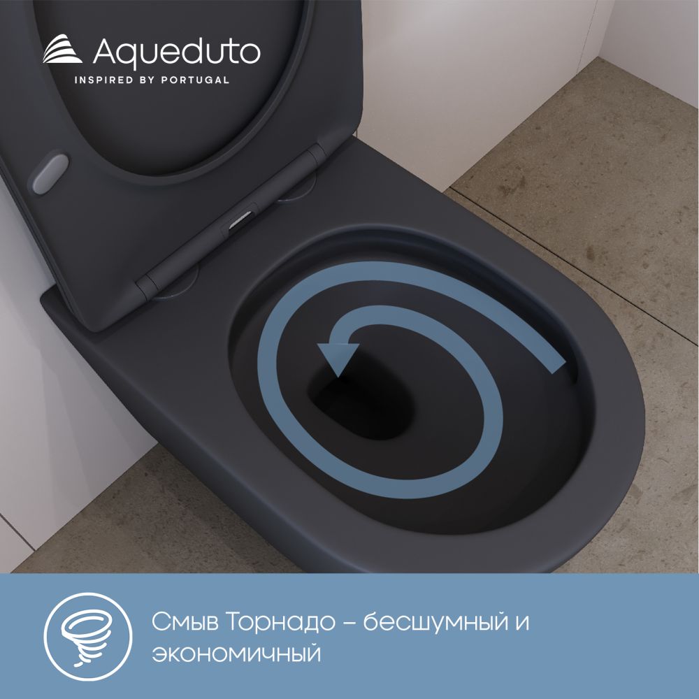 Комплект инсталляции GROHE Rapid SL 3 в 1 (NW0145/S) с унитазом Aqueduto CONE CONT2140 и сиденьем с микролифтом (NW0558)