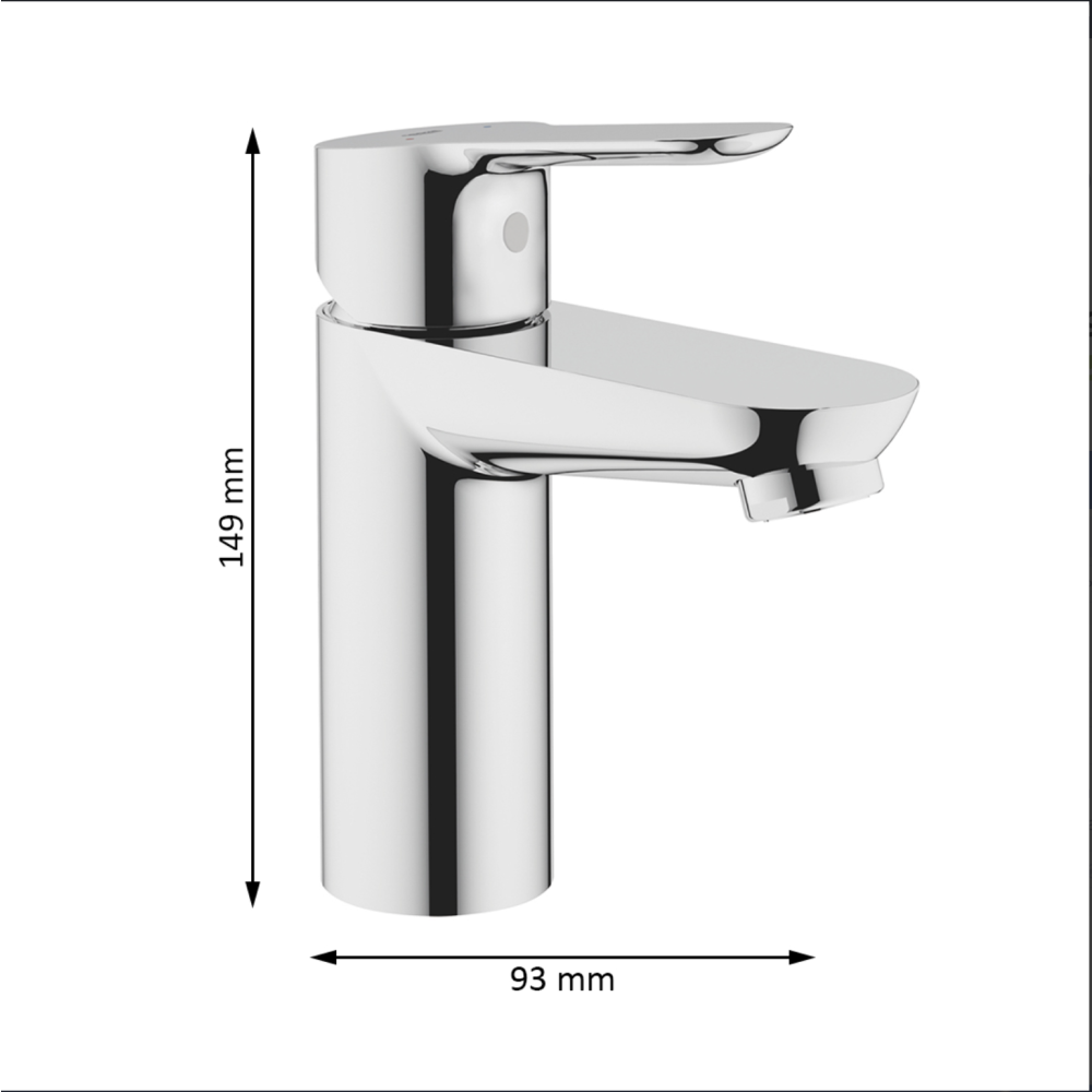 Смеситель для раковины GROHE BauEdge, хром (32858000)