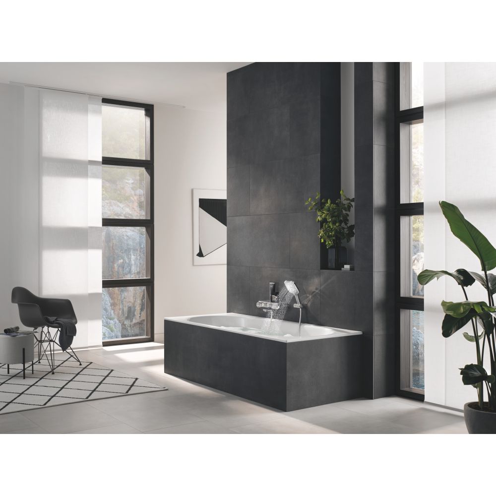 Ручной душ GROHE Rainshower SmartActive 130 Cube, 9,5 л/мин, 3 режима, хром (26582000)
