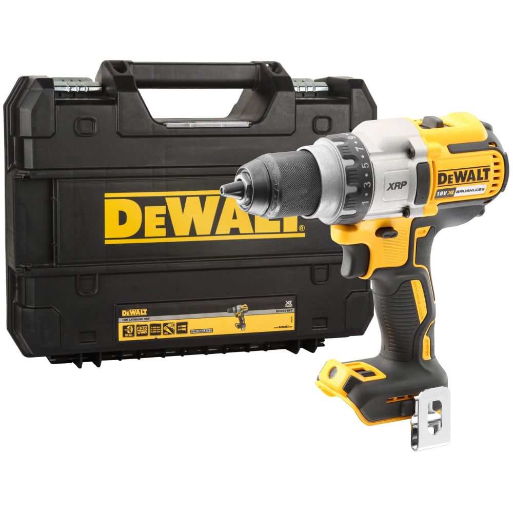 Аккумуляторная дрель-шуруповерт DEWALT DCD991NT, 18 В, 2000 об/мин, без АКБ и ЗУ, в кейсе TSTAK (DCD991NT-XJ)