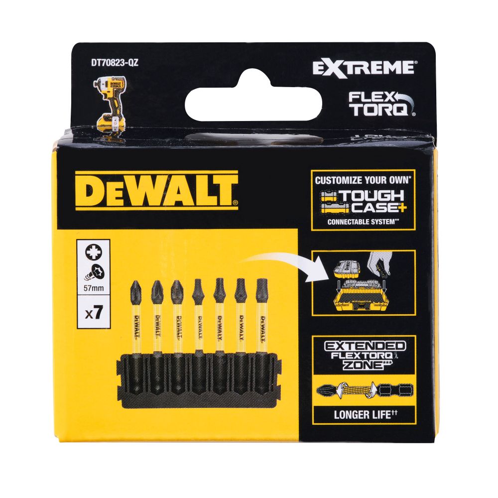 Набор бит DEWALT FLEXTORQ, 7 шт., DT70823