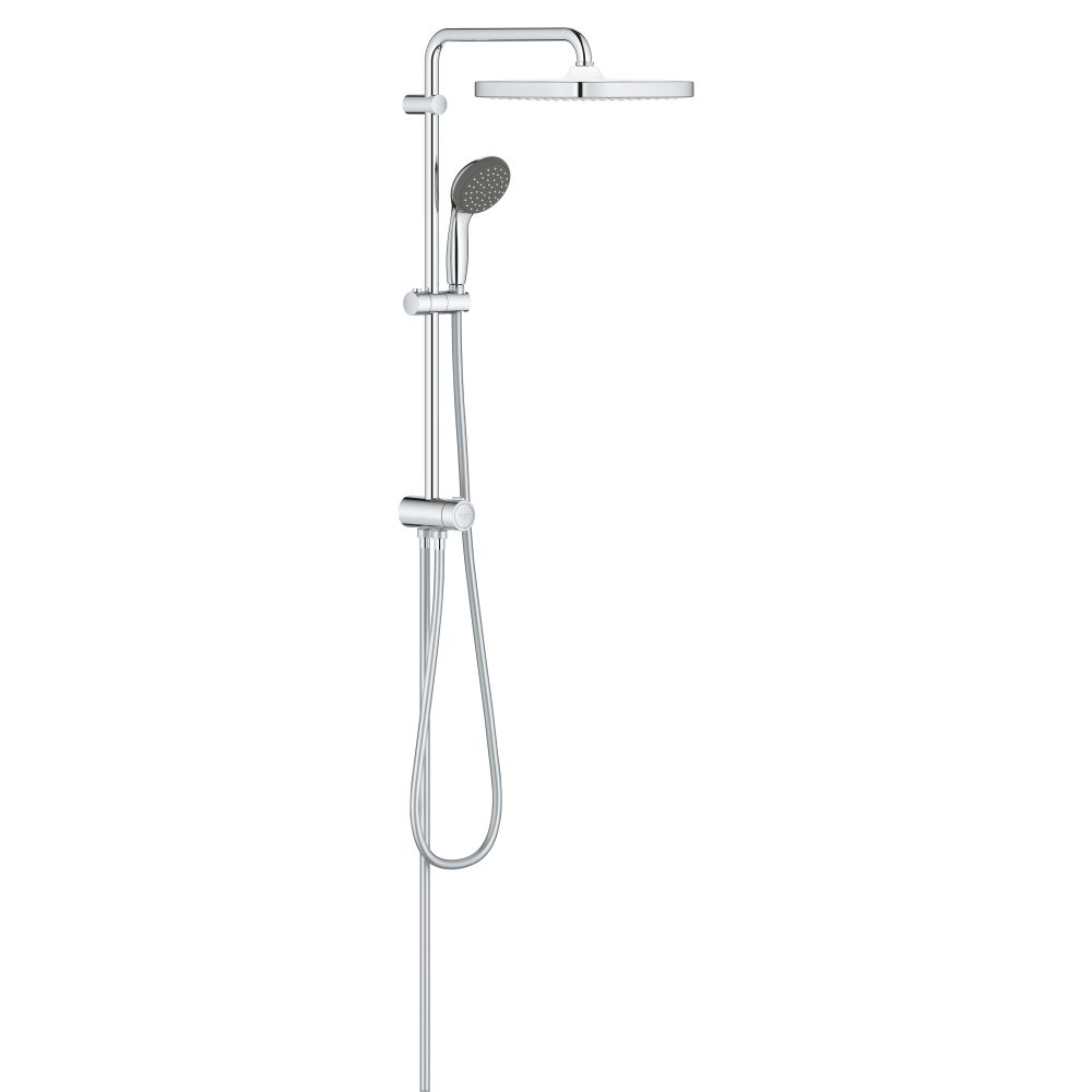 Душевая система GROHE Vitalio Start System 250 Cube Flex с переключателем потоков, хром (26698000)