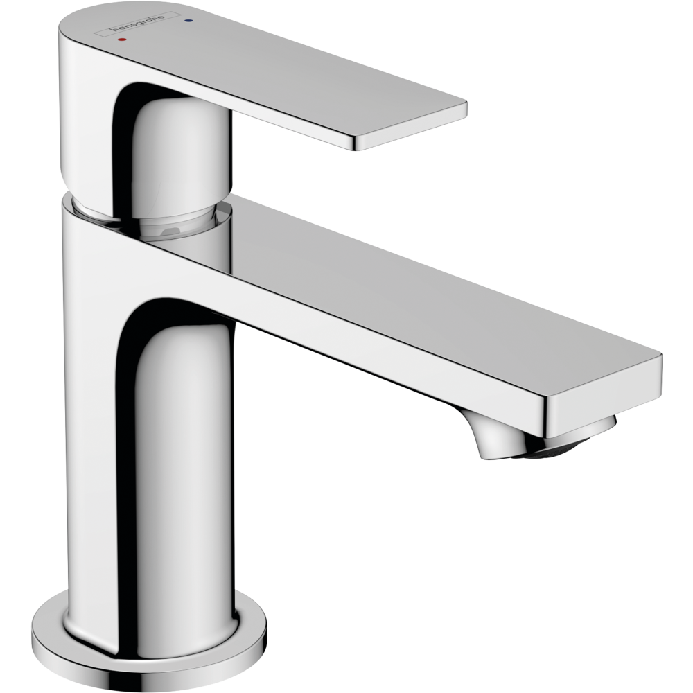 Смеситель для раковины hansgrohe Rebris E 80, со сливным гарнитуром 72550000, хром