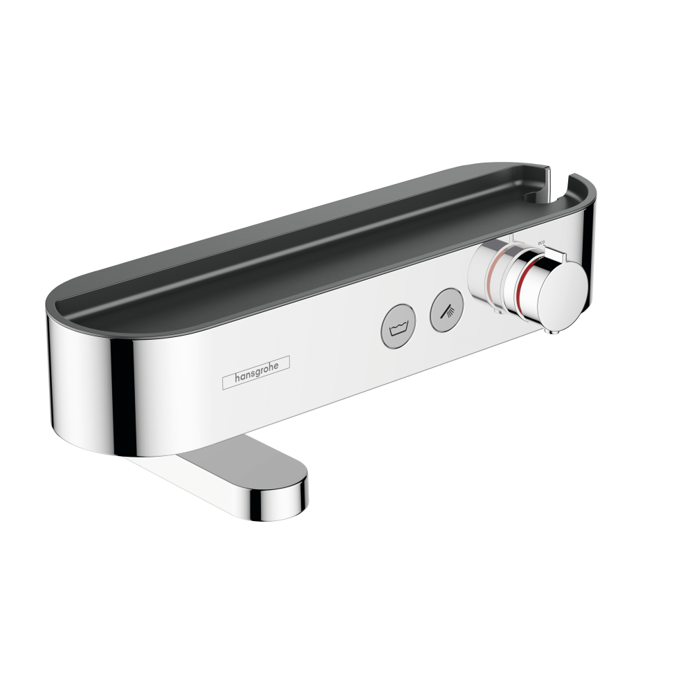 Термостат для ванны hansgrohe ShowerTablet Select 400 внешнего монтажа, с полочкой 24340000, хром