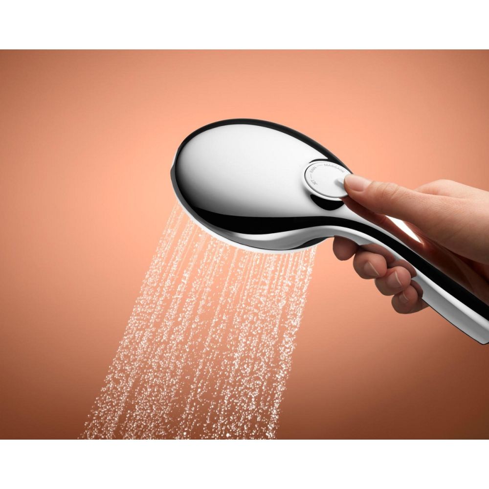 Душевой гарнитур GROHE Tempesta 110 с мыльницей, 3 режима струи, душевая штанга 600 мм, 7,4 л/мин, хром (27600003)