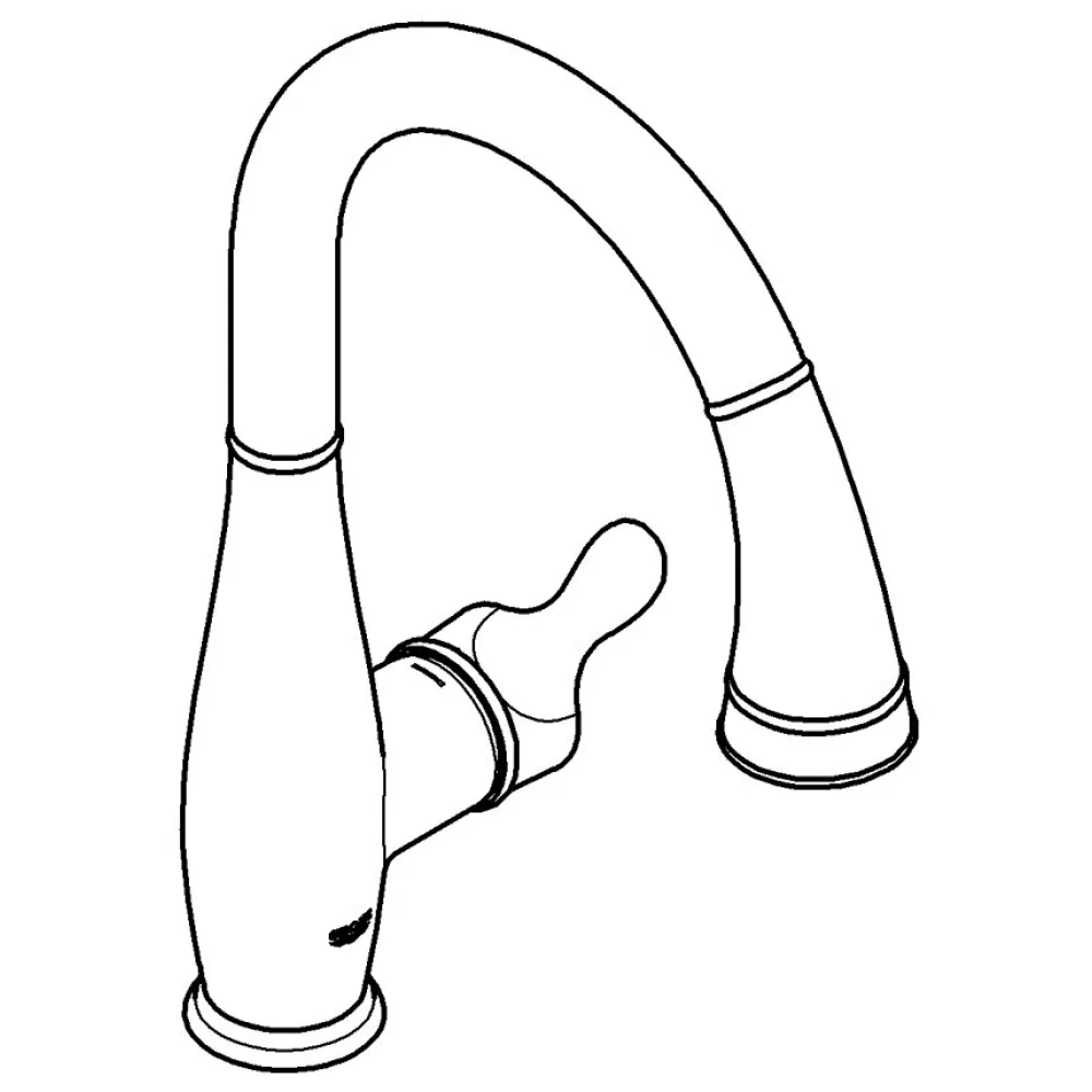 Смеситель для кухни GROHE Parkfield с вытяжным изливом, суперсталь (30215DC1)