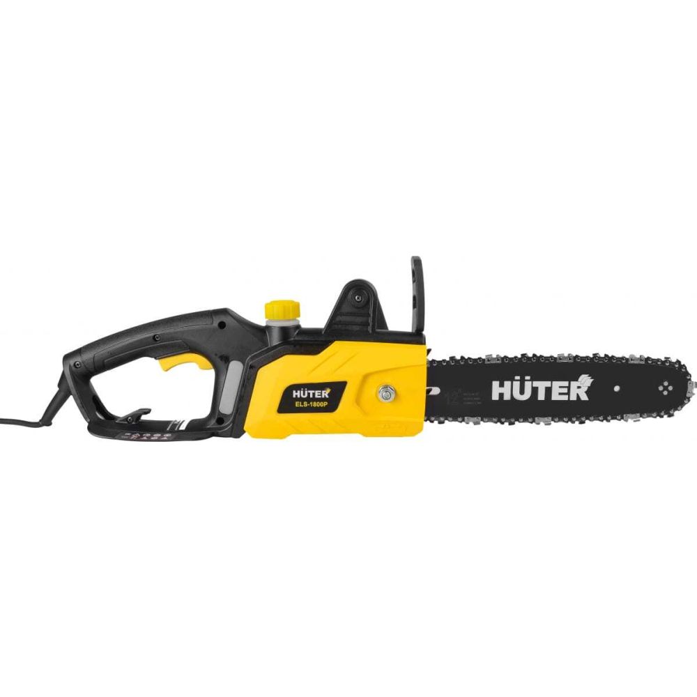 Электропила HUTER ELS-1800P, 1800 Вт, 35.5 см, шаг цепи 3/8, 53 звена, 70/10/5
