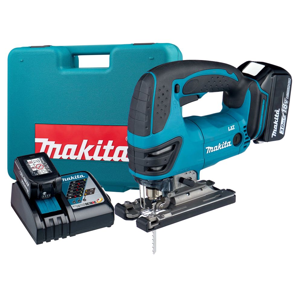 Аккумуляторный лобзик Makita DJV180RFE, 2600 ход/мин, с 2 АКБ 3 Ач и ЗУ, в кейсе