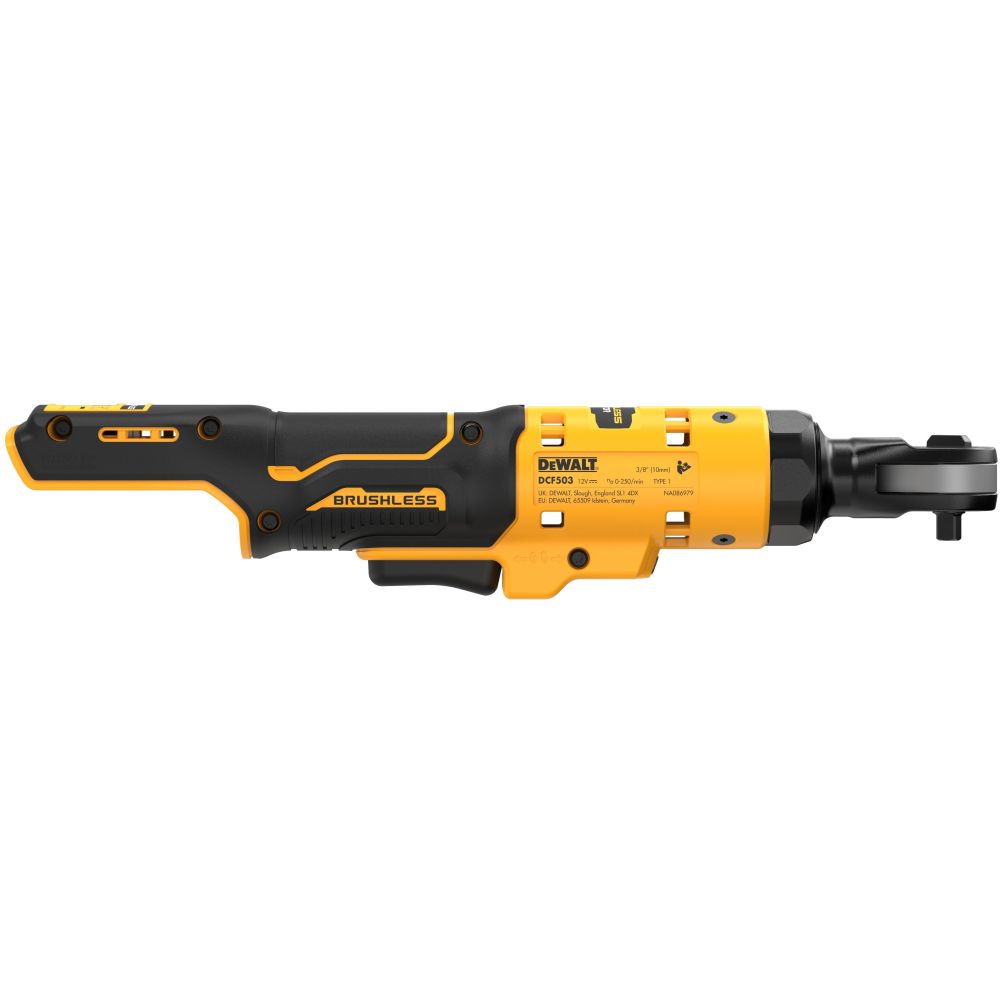 Аккумуляторный угловой гайковерт DEWALT DCF503D1, 12 В, 81.3 Нм, 250 об/мин, с АКБ 2 Ач и ЗУ, в сумке (DCF503D1-QW)