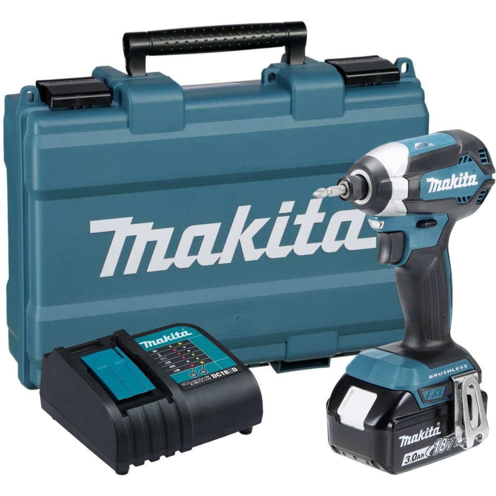 Аккумуляторный шуруповерт Makita DTD153SF, 18 В, 170 Нм, 3600 уд/мин, с АКБ 3 Ач и ЗУ, в кейсе