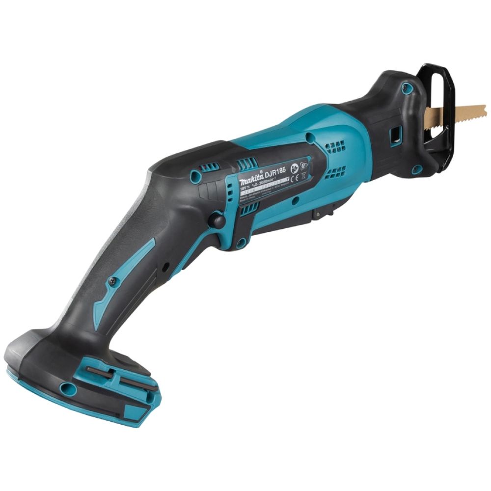 Аккумуляторная сабельная пила Makita DJR185RFE, 18 В, 3000 ход/мин, 13 мм, с 2 АКБ 3 Ач и ЗУ, в кейсе