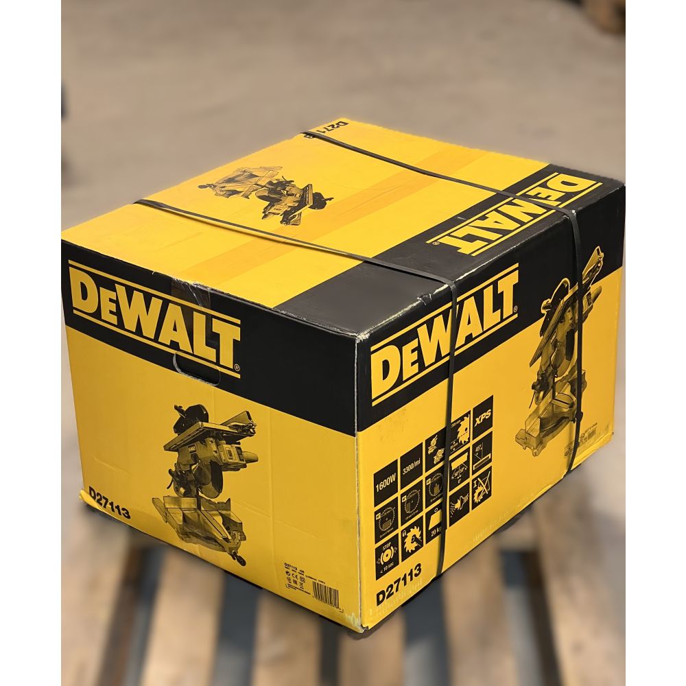 Комбинированная торцовочная пила DEWALT D27113, 1600 Вт, 305 мм, 3300 об/мин, (УЦЕНЕННЫЙ ТОВАР) (D27113-QS/U3)