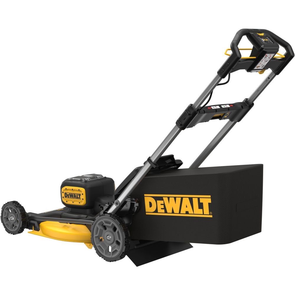 Аккумуляторная газонокосилка DEWALT DCMWP134W2, 2х18 В, 2800 об/мин, 67 л, с 2 АКБ 8 Ач и ЗУ (DCMWP134W2-QW)