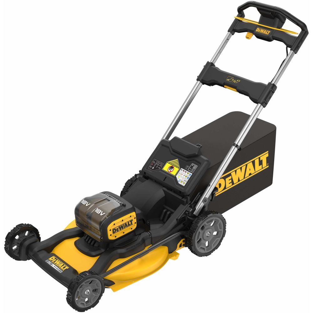 Аккумуляторная газонокосилка DEWALT DCMWP134W2, 2х18 В, 2800 об/мин, 67 л, с 2 АКБ 8 Ач и ЗУ (DCMWP134W2-QW)