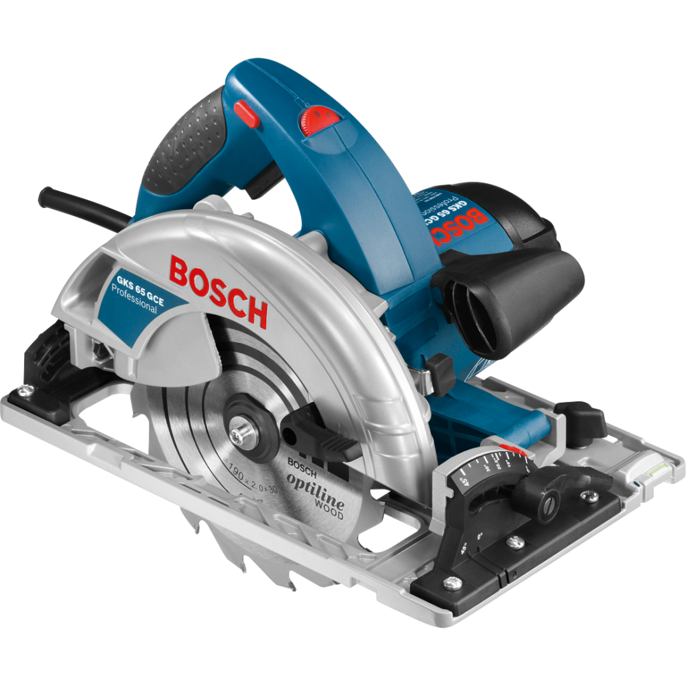 Дисковая пила Bosch GKS 65 GCE 0601668900, 1800 Вт, 190 мм, 5000 об/мин