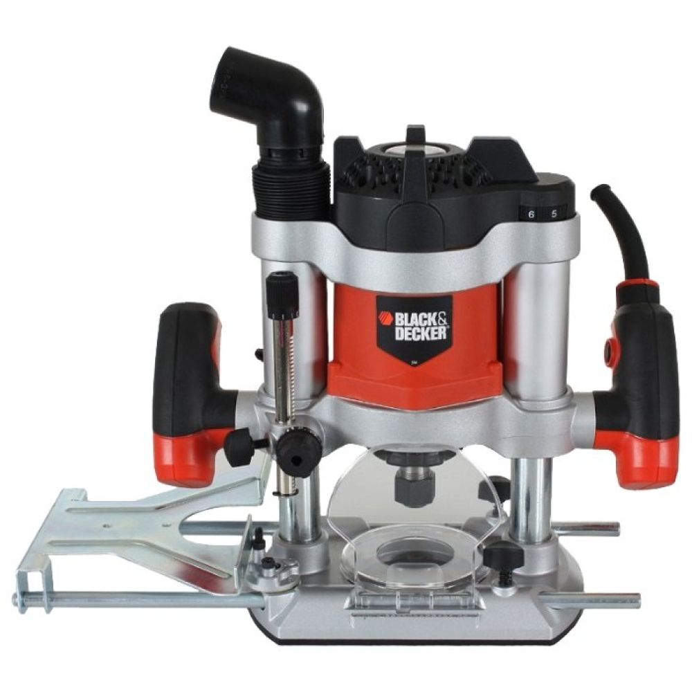Фрезер BLACK+DECKER KW1600EKA, 1600 Вт, глубина 55 мм